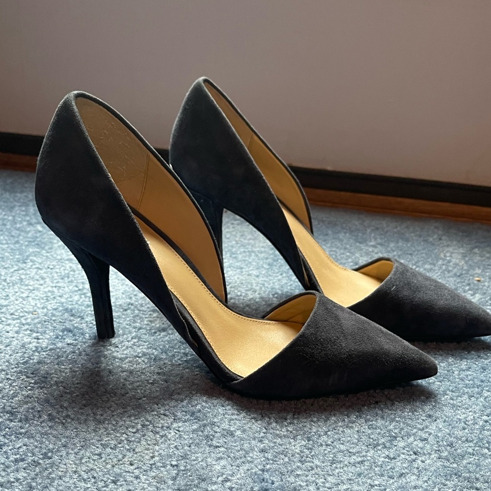 Michael Kors Navy Suede Heels - Only Worn Once!